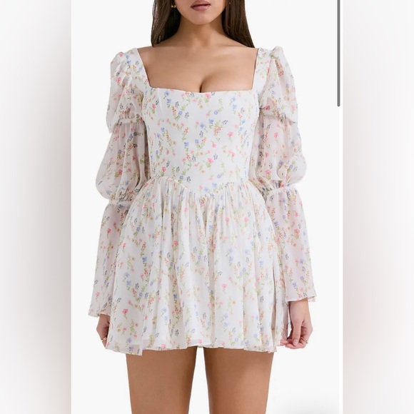 House of CB Floral Print Corset Dress - Picture 1 of 7